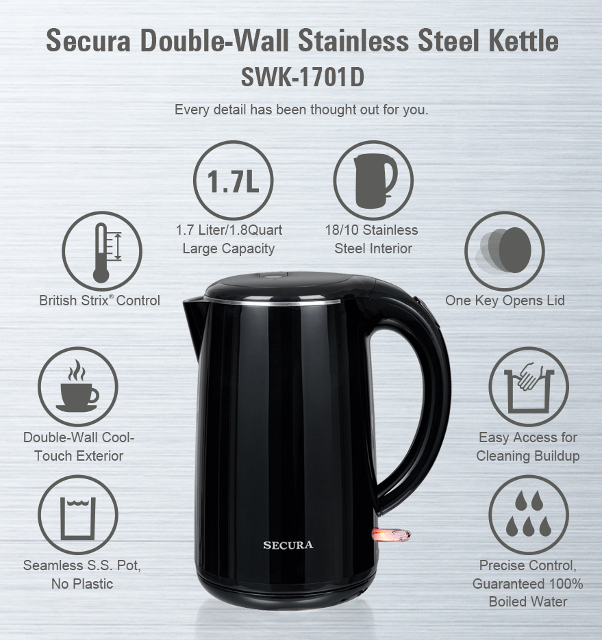 secura stainless steel kettle