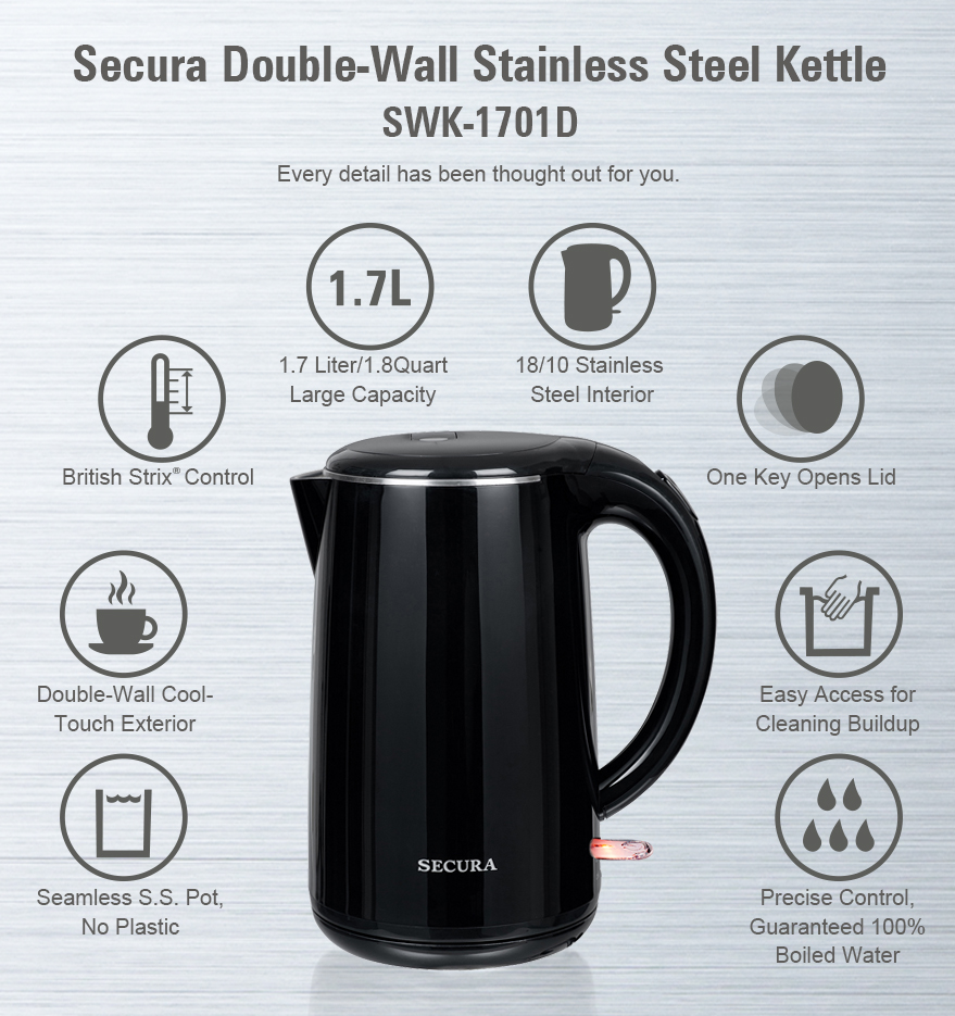 secura electric water kettle