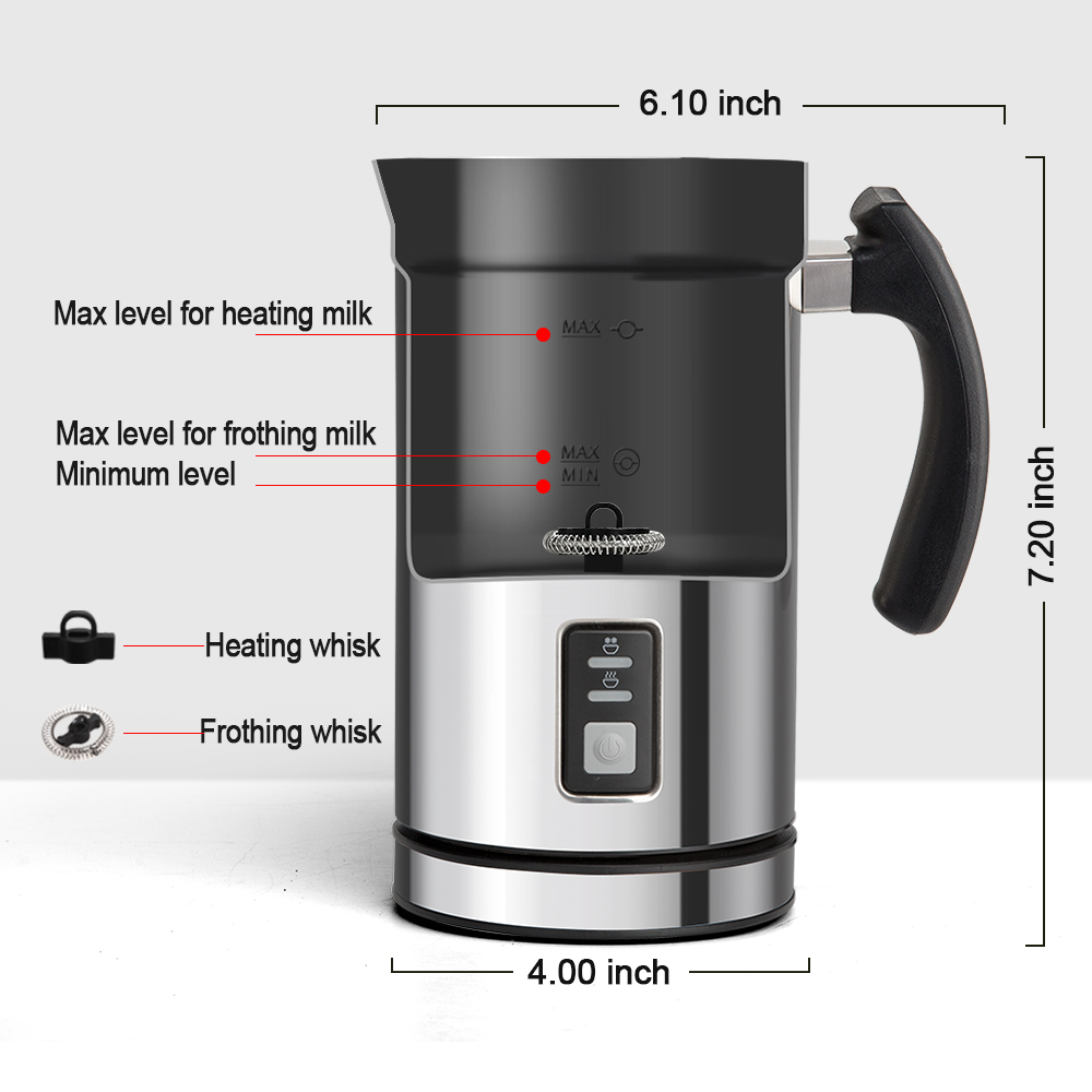 Secura Automatic Electric Milk Frother and Warmer (250ml)