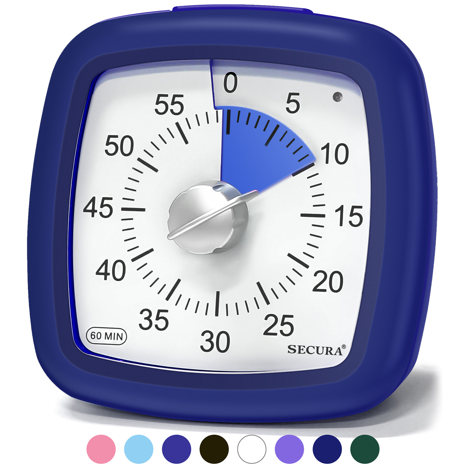 60-Minute Visual Timer; Classroom Classroom Timer; Countdown Timer for Kids  and Adults; Time Management Tool for Teaching (Blue & Blue)