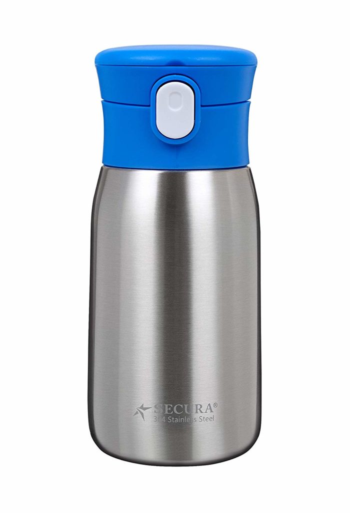 Secura Vacuum Insulated Stainless Steel Straw Water Bottle with Handle