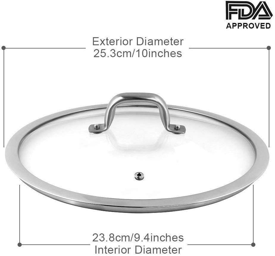 Duxtop Cookware Glass Replacement Lid 10 Inches The Secura
