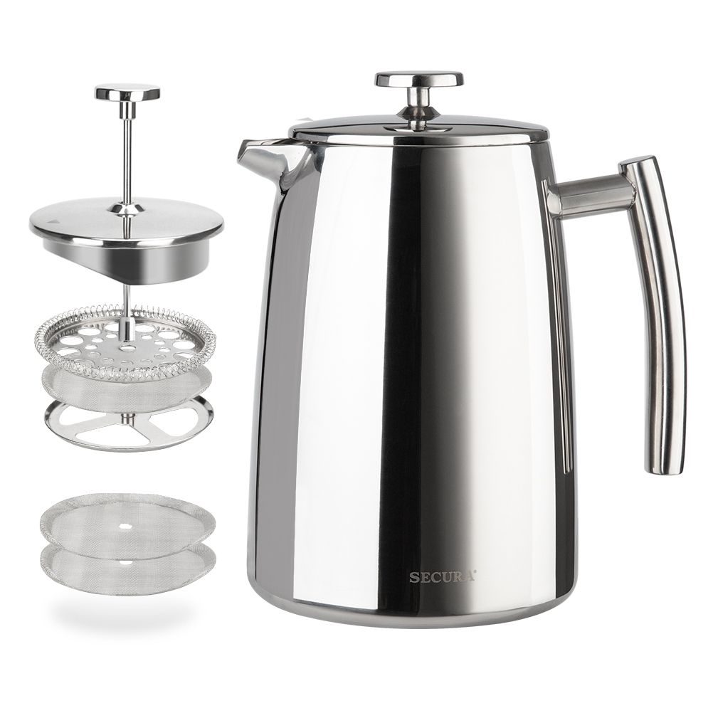 Secura French Press Coffee Maker, 34-Ounce, 18/10 ...