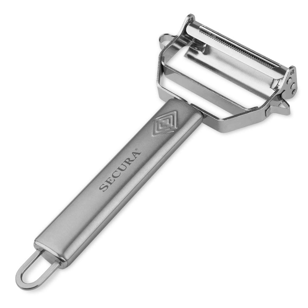 Secura Premium Ultra Sharp Stainless Steel Vegetable Julienne Peeler for  Potato Apple - The Secura