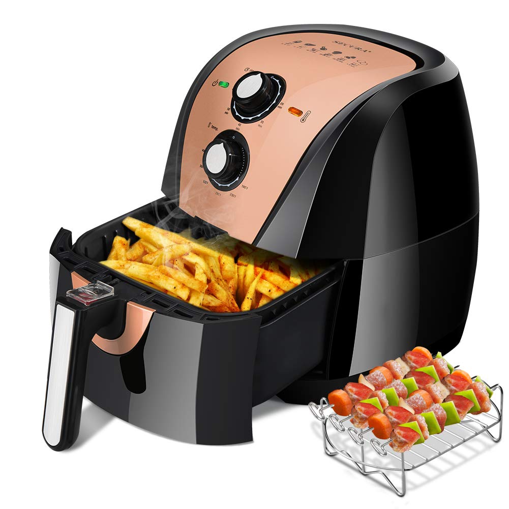 Secura Air Fryer XL 5.3 Quart 1700-Watt Electric Hot Air Fryers