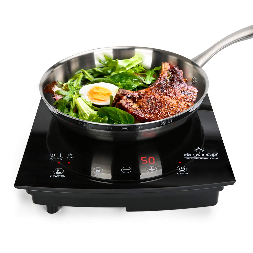 Black Duxtop 1800W Portable Induction Cooktop Countertop Burner 