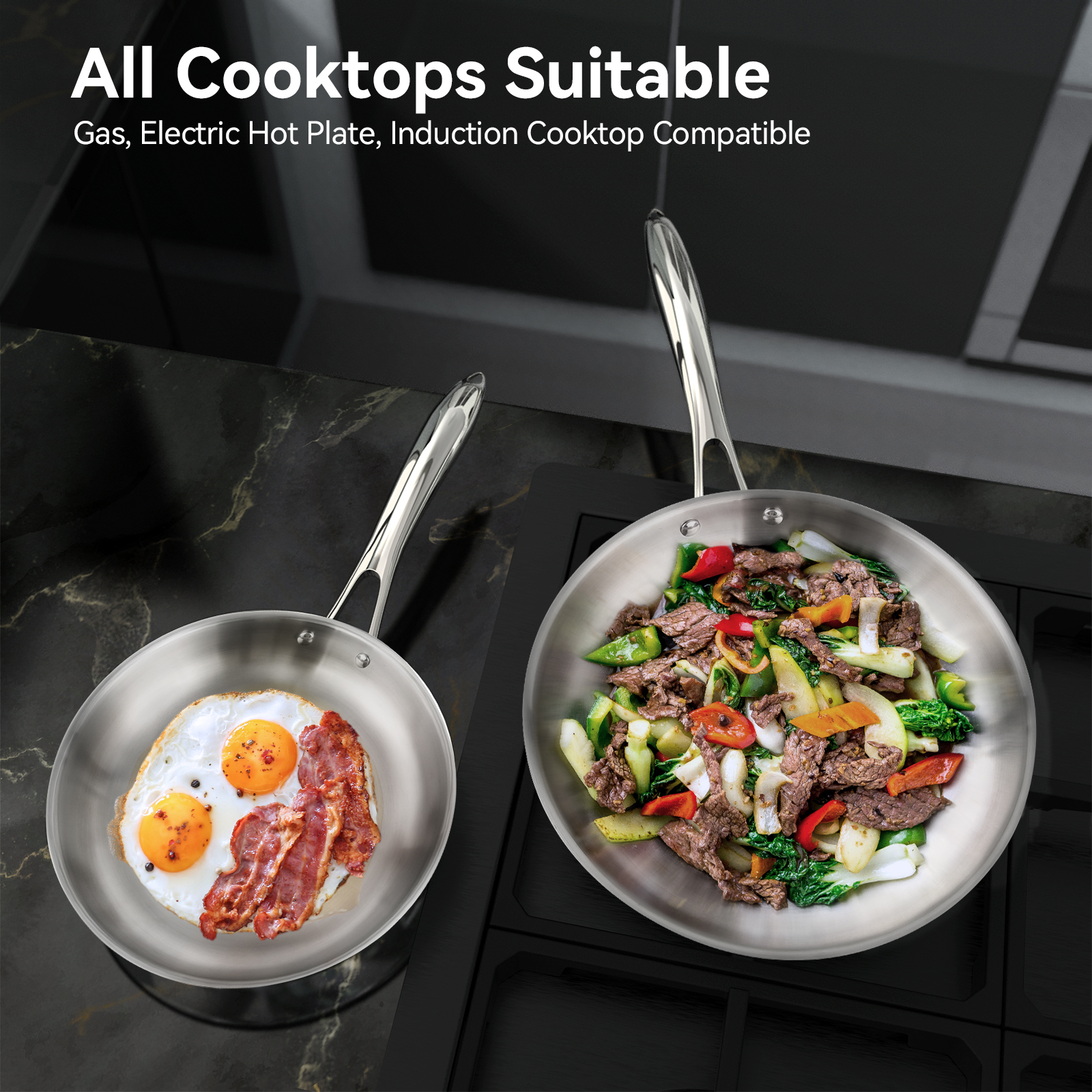 Duxtop SSIB Stainless Steel Induction Cookware Set, Impact-bonded Technology 19