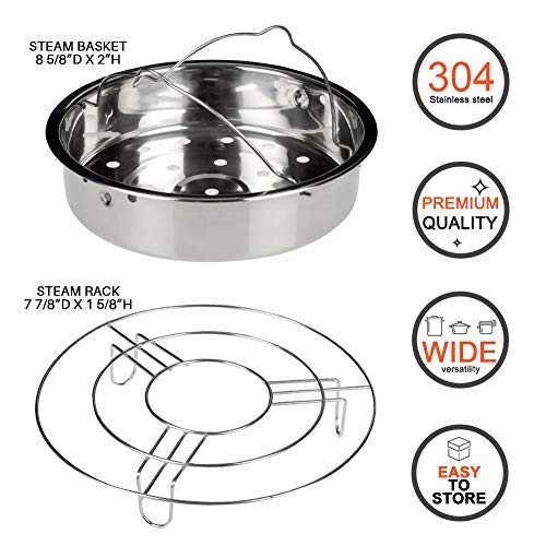 Secura Stainless Steel 6-quart Electric Pressure Cooker Steam Rack