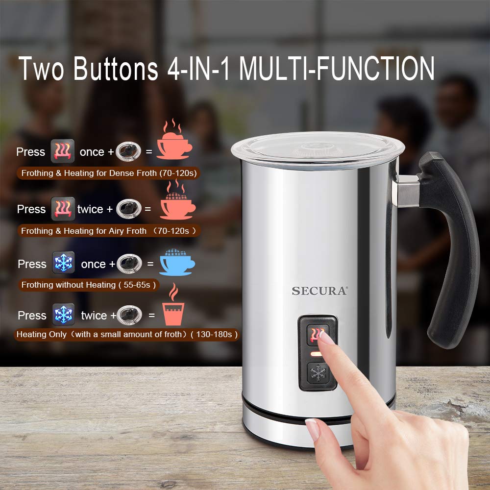 Electric Milk Frother and Warmer Automatic Milk Frothers for Latte