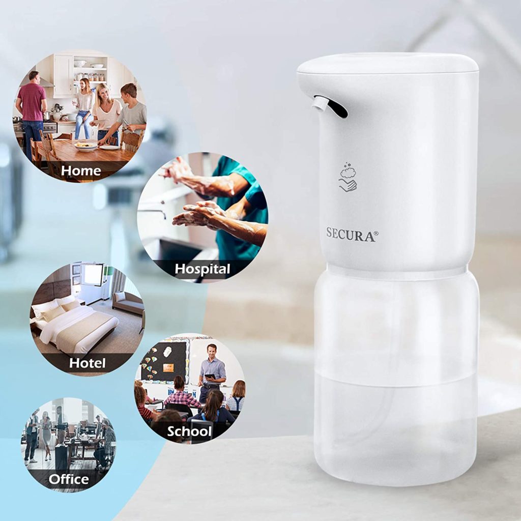 Secura Touchless Soap Dispenser 13.5oz / 400ml Gel Auto Dispenser w