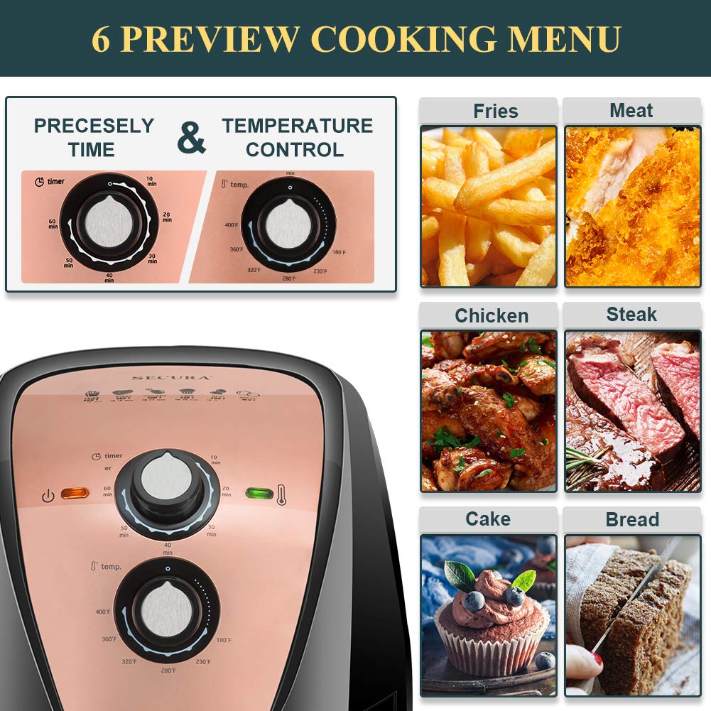 Secura Air fryer Review(Model SAF-40): 4.2 Quartz of Air frying