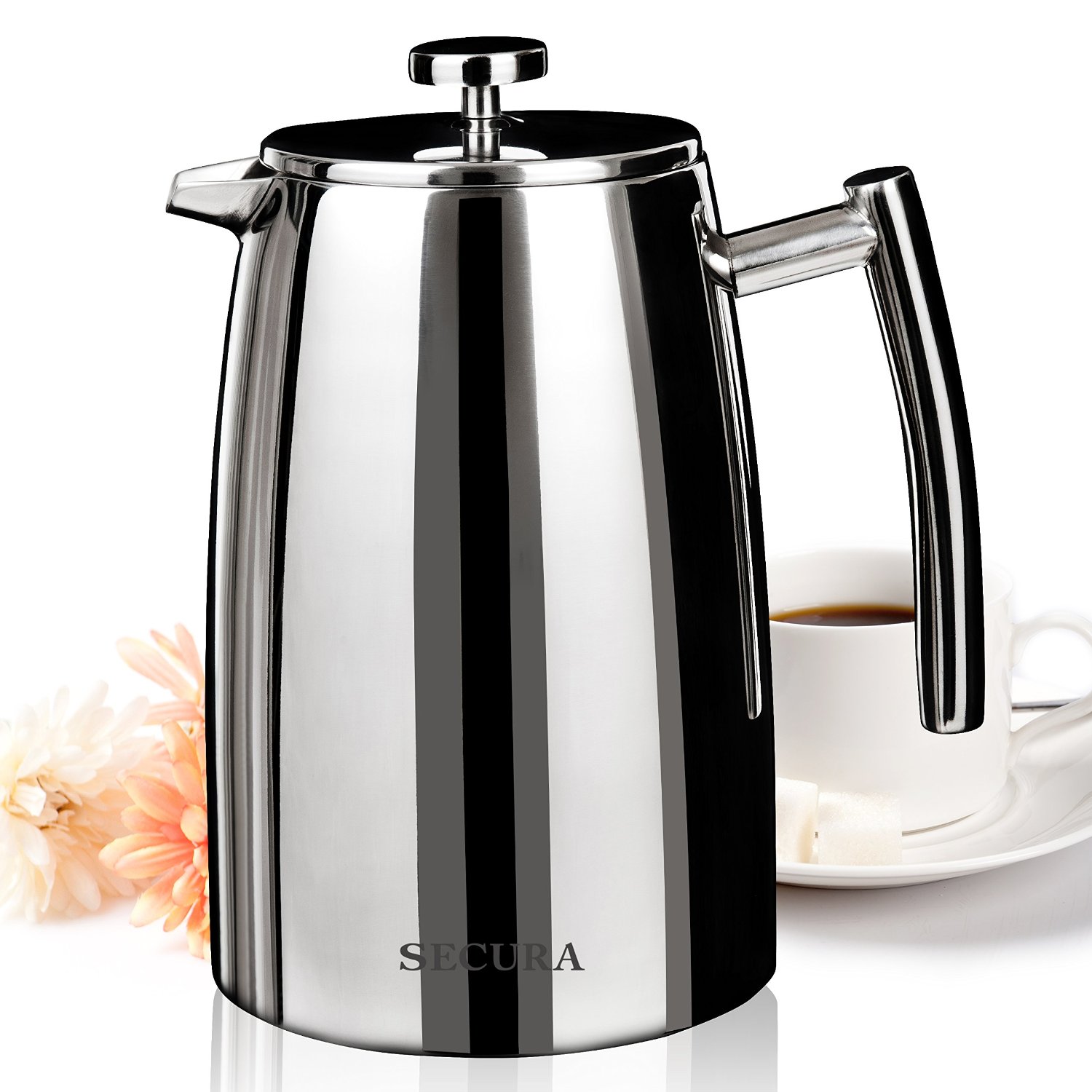 Secura 1 5 Liter Stainless Steel French Press Coffee Maker Sfp 50dsc M S R P 89 99