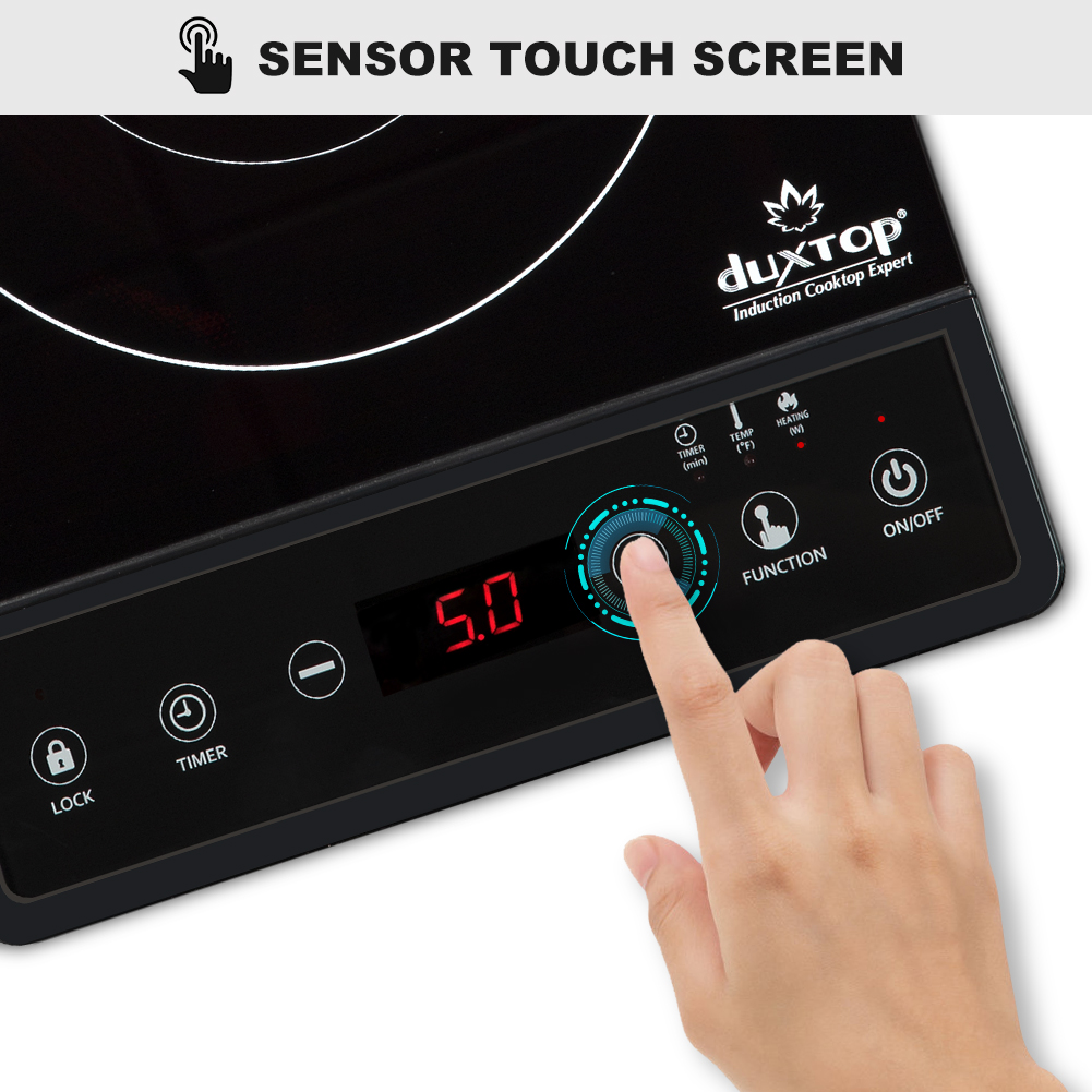 SECURA Duxtop LCD 1800-Watt Portable Induction Cooktop Countertop