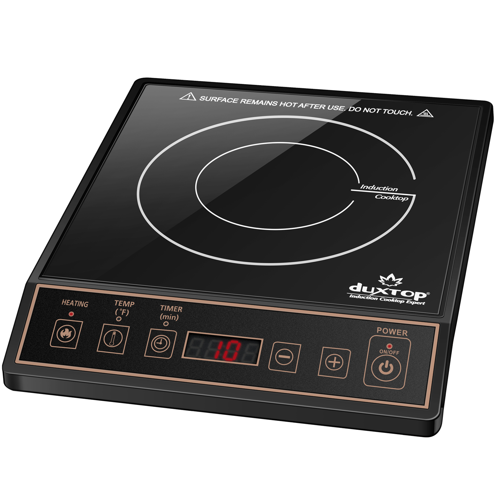 Duxtop 1800W Portable Induction Cooktop Countertop Burner, Gold  9120MC/BT-M20B - The Secura