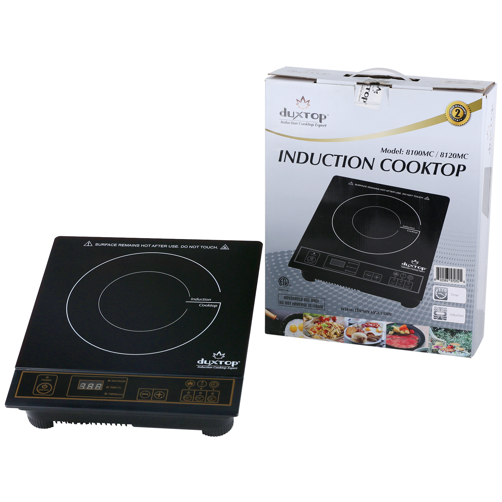 Duxtop 1800W Portable Induction Cooktop Countertop Burner, Gold  8100MC/BT-180G3: Electric Countertop Burners: Home & Kitchen