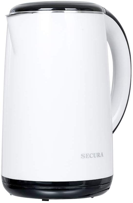 Secura SWK-1701DB The Original Stainless Steel Double Wall Electric Water  Kettle 1.8 Quart, Orange - The Secura